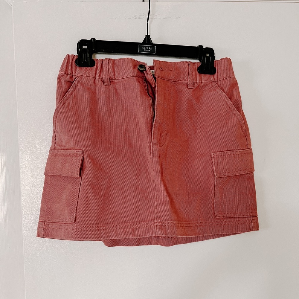 Pacsun pink denim skirt